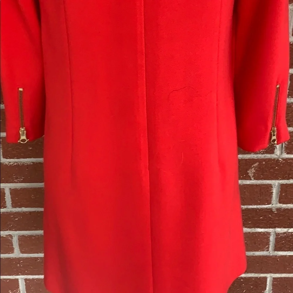 J Crew zippered red dress
